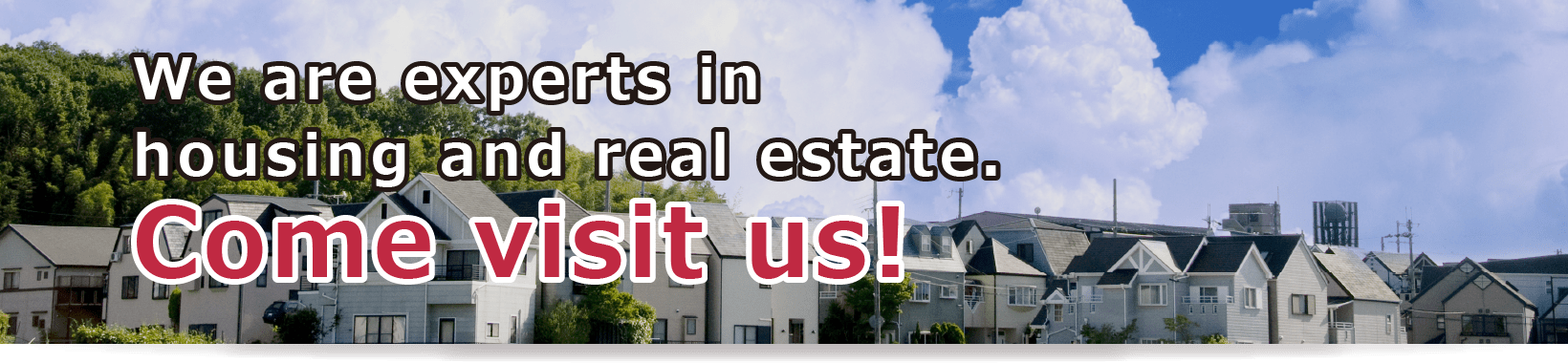 We are experts in housing and real estate. Come visit us!