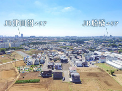 現地より、JR津田沼エリア～JR船橋エリア