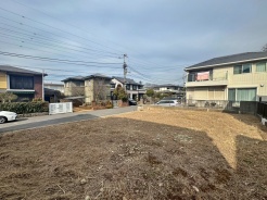 現地南側 建築条件無しですので、理想のプランで建築可能