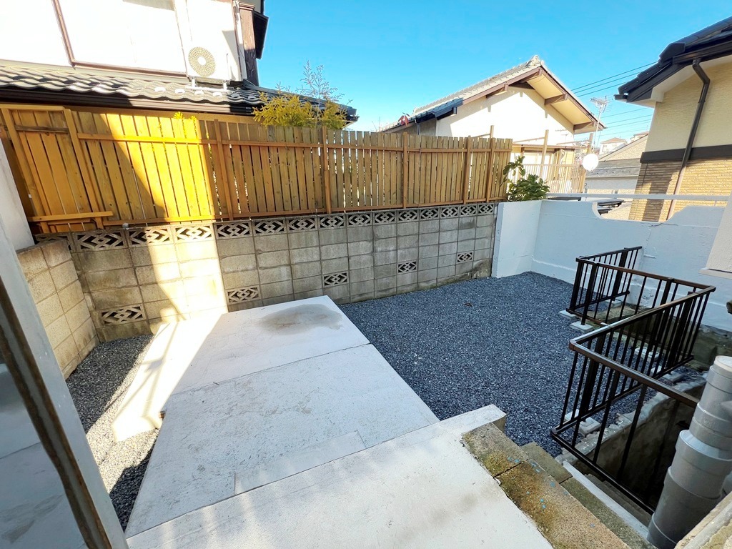 ②プライベート空間として使用可能な裏庭